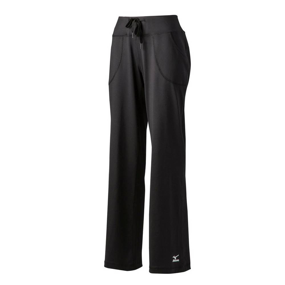 Pantalones Mizuno Straight Mujer Negras España HOTF-23716